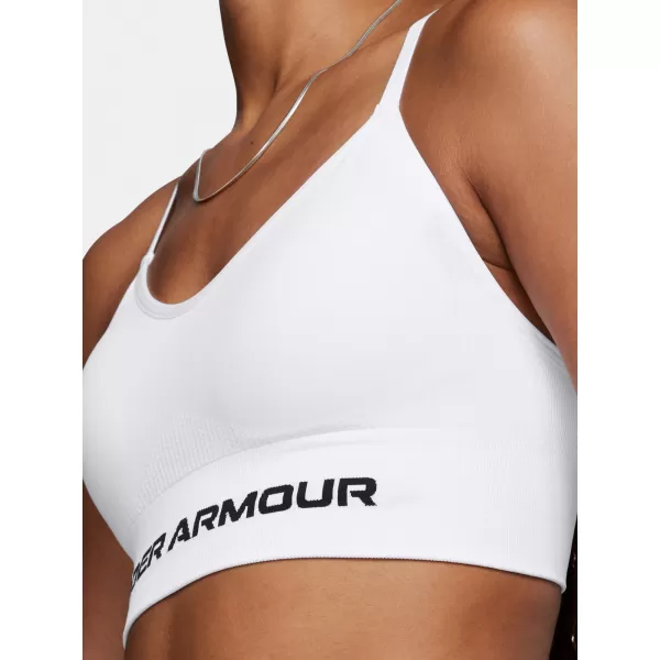  Ženski nedrček UNDER ARMOUR VANISH SEAMLESS LOW BRA 1384417-100 BELA 