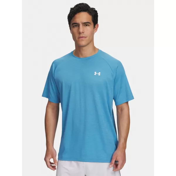  Moška majica s kratkimi rokavi UNDER ARMOUR UA TECH TEXTURED SS 1382796-453 MODRA 