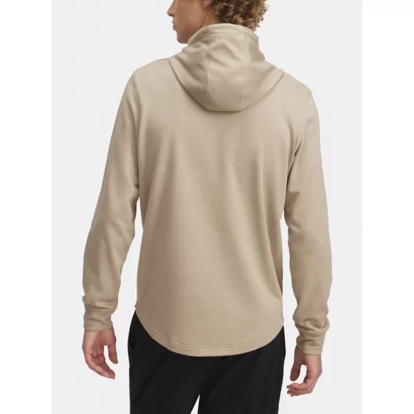  Moški pulover UNDER ARMOUR RIVAL TERRY LOGO HOOD 1390141-299 RJAVA 