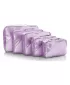 Komplet organizatorjev HEYS METALLIC PACKING CUBE 5PC LILA