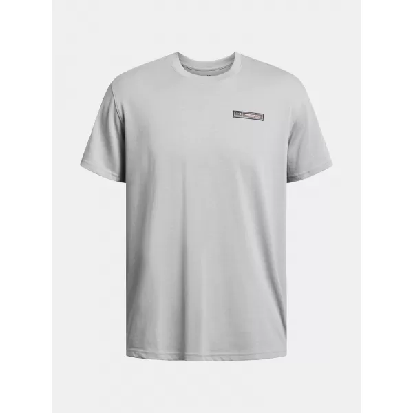  Moška majica s kratkimi rokavi UNDER ARMOUR UA HW ARMOUR LABEL SS 1382831-011 SIVA 