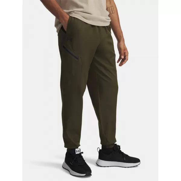  Moške trenirke UNDER ARMOUR UA UNSTOPPABLE WOVEN JOGGER 1388823-308 ZELENA 