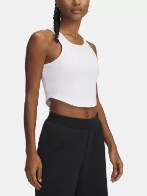 Ženski brezrokavnik UNDER ARMOUR UA RIVAL RIB TANK 1389798-100 BELA