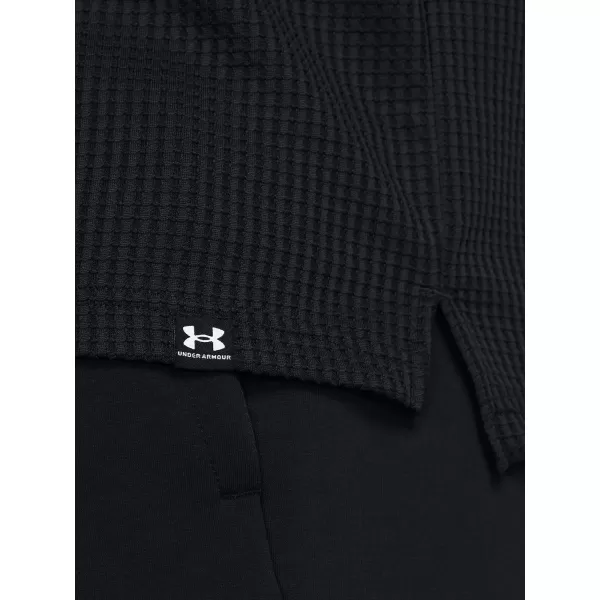  Moški pulover UNDER ARMOUR UA RIVAL WAFFLE HOODIE 1383108-001 ČRNA 