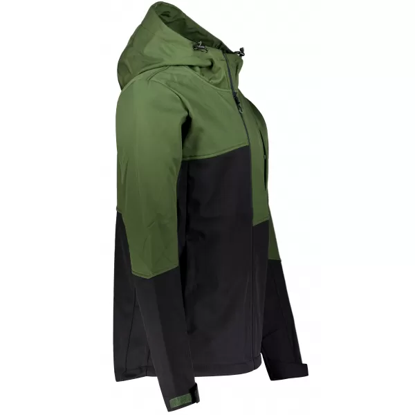  Moška softshell jakna ALTISPORT GAN KAKI/ČRNA 