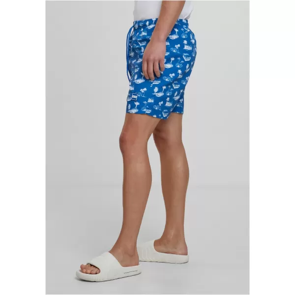  Kopalke URBAN CLASSICS TB2679 SVETLO MODRA/BELA 