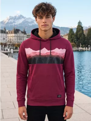 Moška jopica ALTISPORT GORO BURGUND
