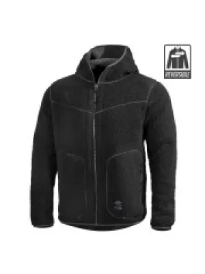 Pulover iz flisa PENTAGON IANOS SHERPA 2 K09057 RAL7013/ČRNA