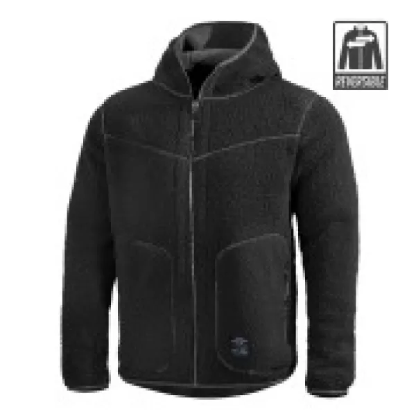  Pulover iz flisa PENTAGON IANOS SHERPA 2 K09057 RAL7013/ČRNA 
