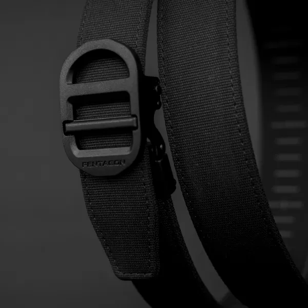  Pas PENTAGON CHUCK RATCHET BELT STL K17105 ČRNA 