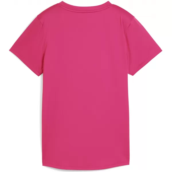  Srajca PUMA W TAD ESSENTIAL VNECK TEE 52589099 ŽAREČE ROZA 