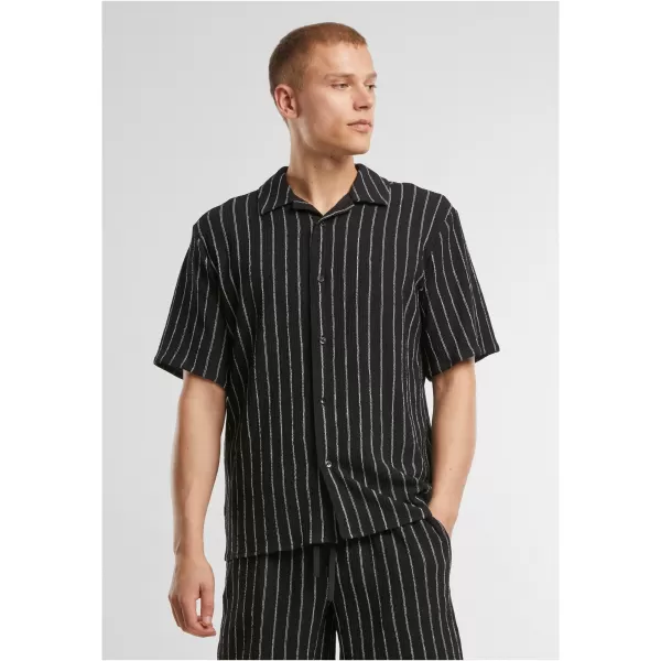  Moška srajca URBAN CLASSICS TB7342 ČRNA/UMAZANO BELA 