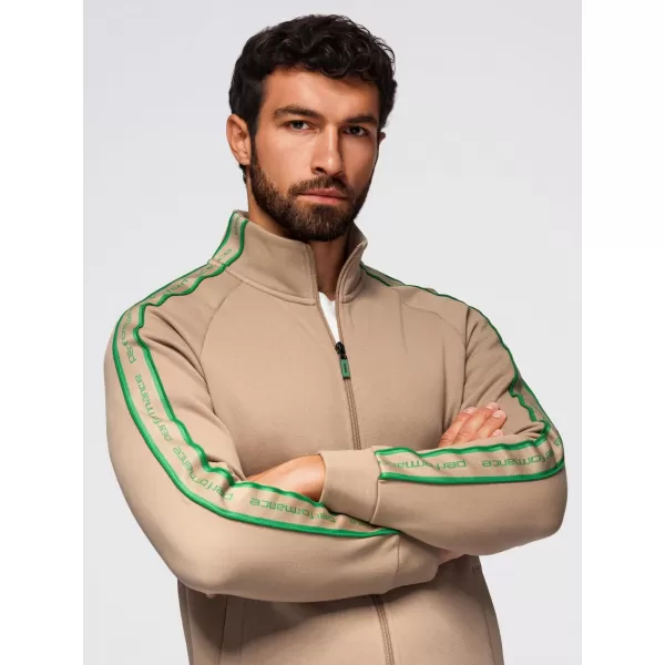  Moška jopica OMBRE OM-SSDS-0131 RJAVA 