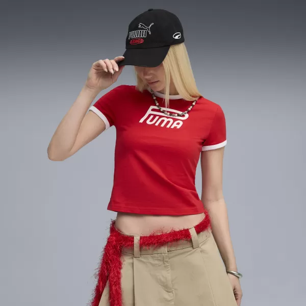  Ženska majica s kratkimi rokavi PUMA FUTURE ZA VSE ČASE RDEČE 