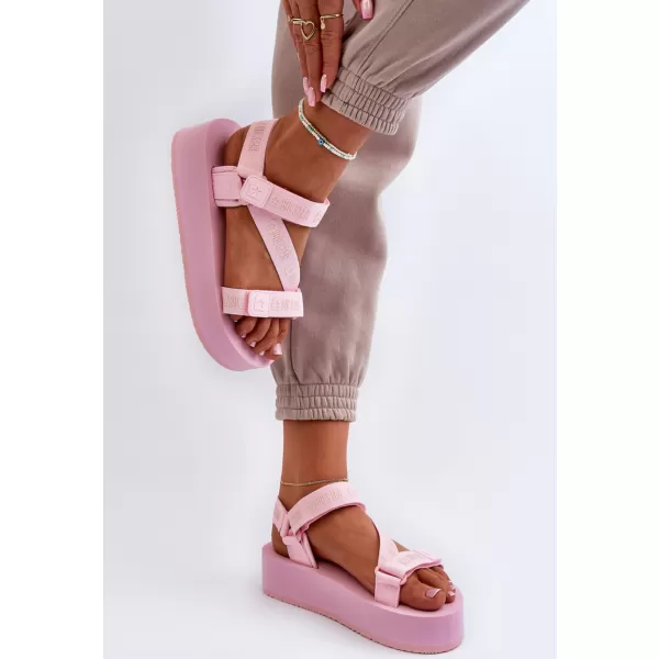  Ženski sandali s platformo BIG STAR NN274A041 PINK Big Star Shoes 