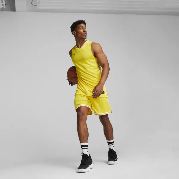  Moški dres PUMA HOOPS TEAM GAME JERSEY 67662805 KIBERNETSKA RUMENA 