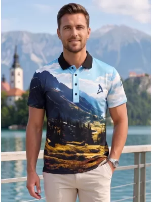 Moška funkcionalna majica z vrhunskim ovratnikom ALTISPORT VOJ/ALM116TR05 GORE
