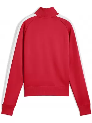 Ženski pulover PUMA T7 ALWAYS ON SHORT TRACK JACKET 62979611 ZA VSE ČASE RDEČE