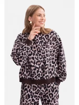 Ženski pulover BEWEAR B303 RJAVA
