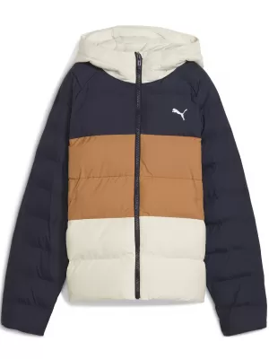 Otroška jakna PUMA SYNTHETIC HOODED PUFFER JACKET 68840416 NOVA MORNARICA