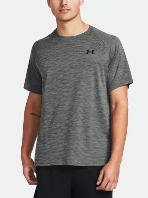 Moška majica s kratkimi rokavi UNDER ARMOUR UA TECH TEXTURED SS 1382796-025 SIVA