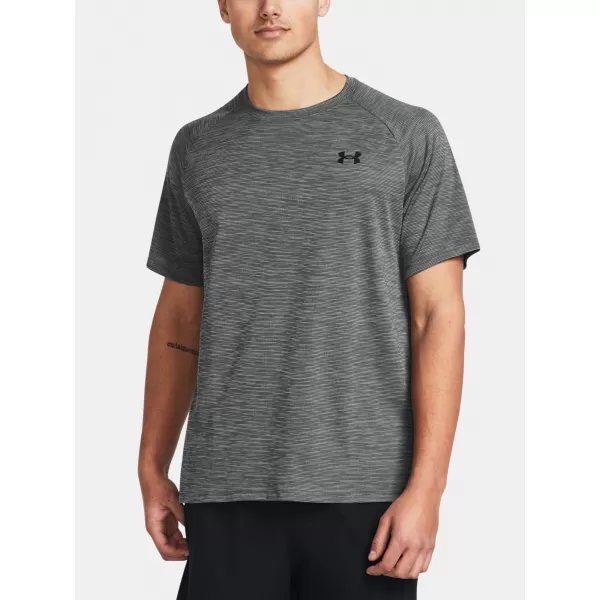 Moška majica s kratkimi rokavi UNDER ARMOUR UA TECH TEXTURED SS 1382796-025 SIVA 