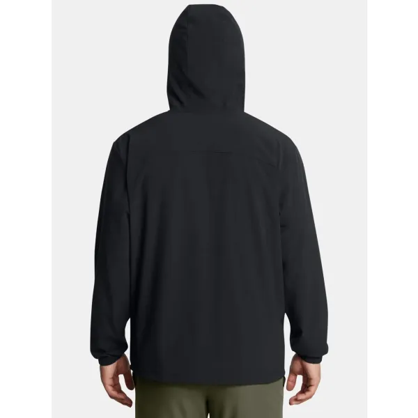  Moški pulover UNDER ARMOUR UA VIBE WOVEN WINDBREAKER 1386555-001 ČRNA 
