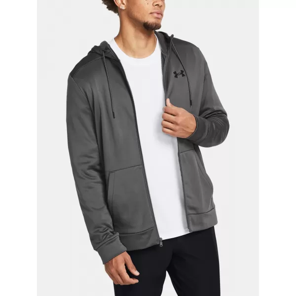  Moški pulover UNDER ARMOUR UA ARMOUR FLEECE FZ HOODIE 1373357-025 SIVA 