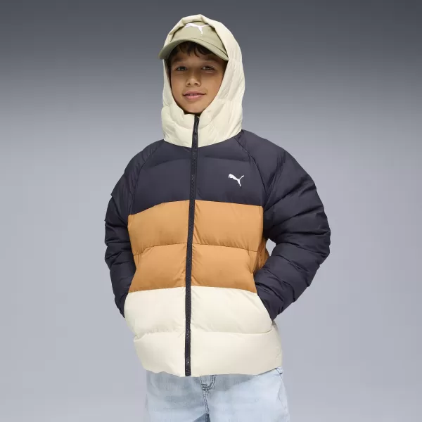  Otroška jakna PUMA SYNTHETIC HOODED PUFFER JACKET 68840416 NOVA MORNARICA 