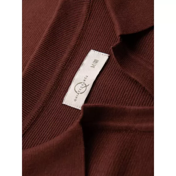  Moška T -majica OMBRE OM-POSS-0159 TEMNO RJAVA 