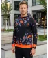 Moški vrhunski funkcionalni pulover ALTISPORT VOJ/ALM108MI01 ČRNO-ORANŽNA