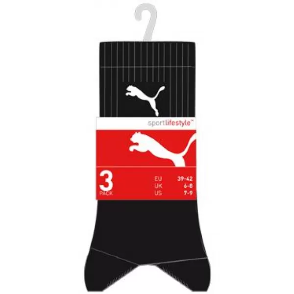  Moške nogavice PUMA CREW SOCK 3P 88035501 ČRN 
