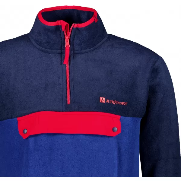  Moški pulover iz flisa ALTISPORT GARM MODRA/RDEČA 