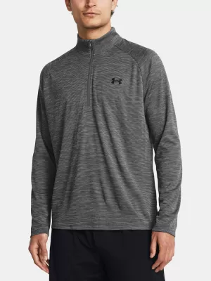Moška majica s kratkimi rokavi UNDER ARMOUR UA TECH TEXTURED 1/2 ZIP 1382797-025 SIVA
