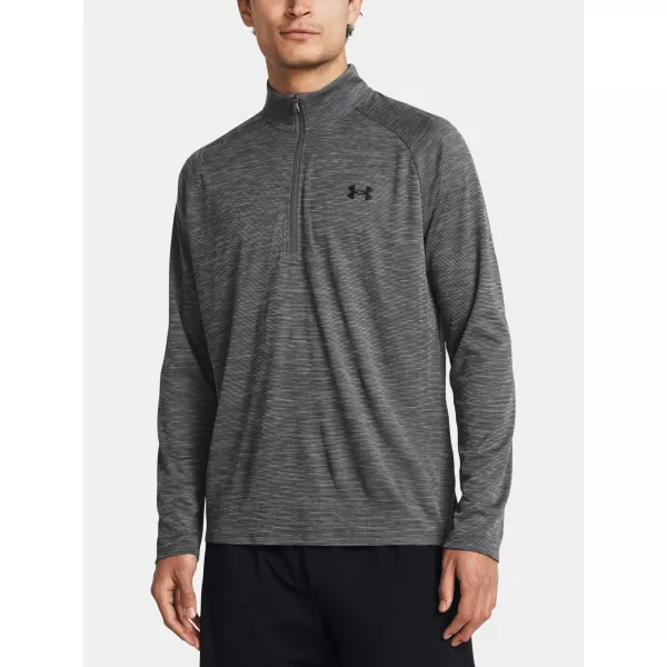  Moška majica s kratkimi rokavi UNDER ARMOUR UA TECH TEXTURED 1/2 ZIP 1382797-025 SIVA 