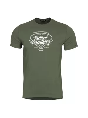 Majica s kratkimi rokavi PENTAGON AGERON TACTICAL MENTALITY K09012 OLIVNO ZELENA