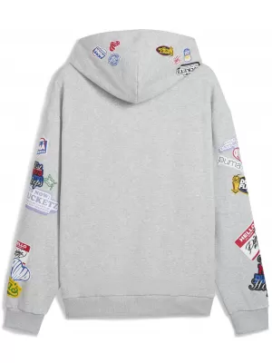 Moški pulover PUMA HOOPERHOTLINE PULLOVER HOODIE 63282703 SVETLO SIVO VRESJE