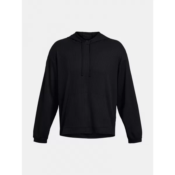  Moški pulover UNDER ARMOUR UA RIVAL WAFFLE HOODIE 1383108-001 ČRNA 
