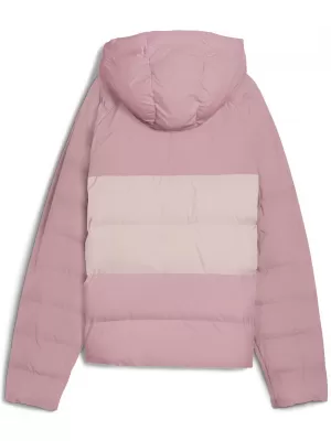 Otroška jakna PUMA SYNTHETIC HOODED PUFFER JACKET 68840465 URAVNOVEŠENA ROZA
