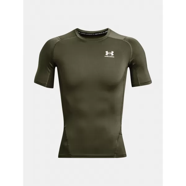  Moška majica s kratkimi rokavi UNDER ARMOUR UA HG ARMOUR COMP SS 1361518-390 ZELENA 