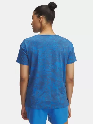 Ženska majica s kratkimi rokavi UNDER ARMOUR VANISH ENERGY SS 2.0 PRINT 1389222-402 MODRA