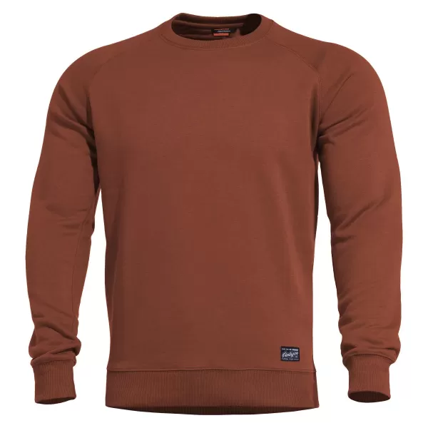  Pulover PENTAGON HAWK SWEATER BLANK K09019 KOSTANJEVA RDEČA 