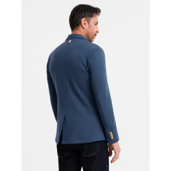  Jakna OMBRE OM-BLZB-0101 TEMNO MODRA 