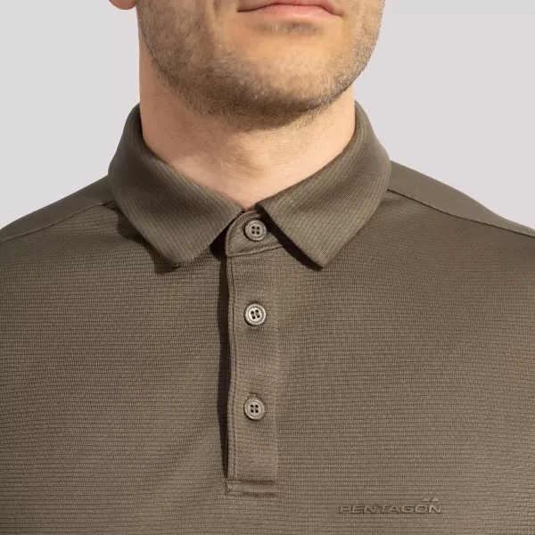 Moška majica s kratkimi rokavi z ovratnikom PENTAGON VANQUISH POLO SHIRT K09048 VOLK/SIV 