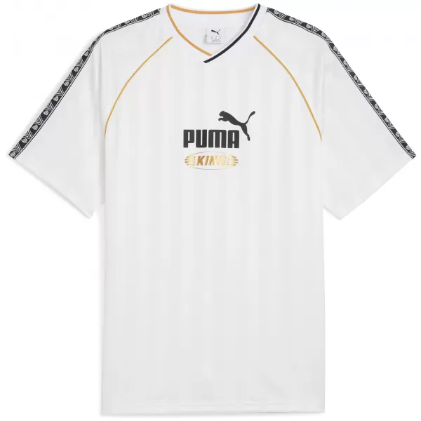  Moški dres PUMA KING RELAXED FOOTBALL JERSEY 63256302 PUMA BELA 