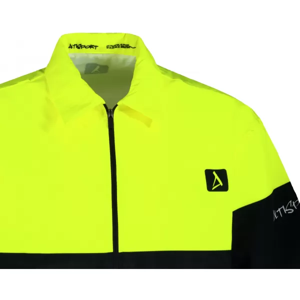  Moška vrhunska majica ALTISPORT VOJ/ALM051KOS01 NEON RUMENA/SIVA 