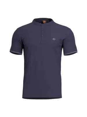Majica s kratkimi rokavi PENTAGON LEVANTES HENLEY T-SHIRT STRIPES K09025 MORNARSKO MODRA
