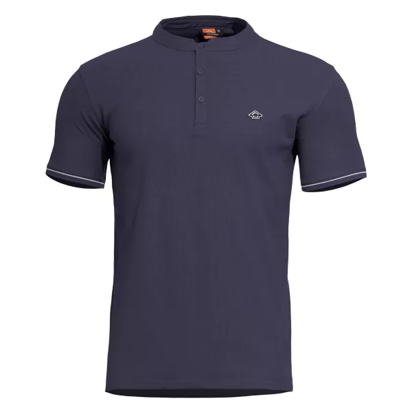  Majica s kratkimi rokavi PENTAGON LEVANTES HENLEY T-SHIRT STRIPES K09025 MORNARSKO MODRA 