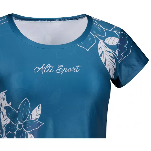  Vrhunska ženska majica za prosti čas ALTISPORT VOJ/ALW119TR06 SMARAGDNO 