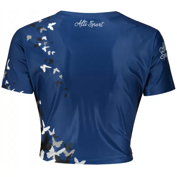  Ženski funkcionalni vrhunski kratki top ALTISPORT VOJ/ALW022TR07 NAVY NAVADE 